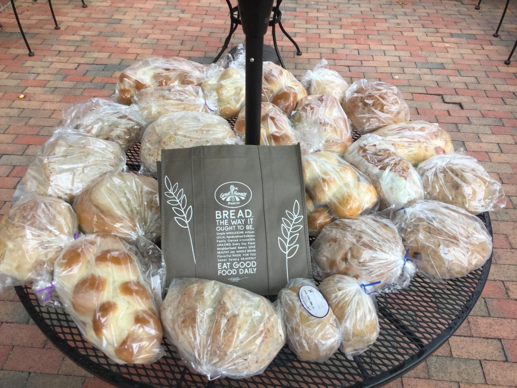 Great Harvest bread donated to K community Relief Bank